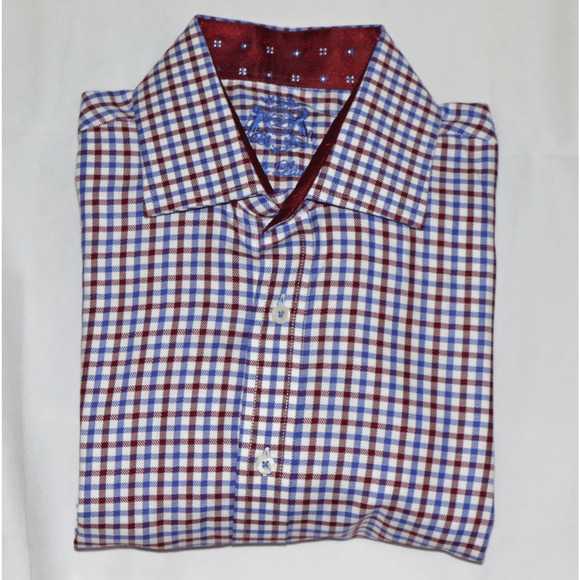 English Laundry Men's Long Sleeve Logo Embroidered Shirt Size 15 1/2 - 32/33 - Picture 10 of 12